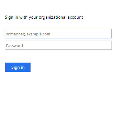 ADFS Sign In Screenshot